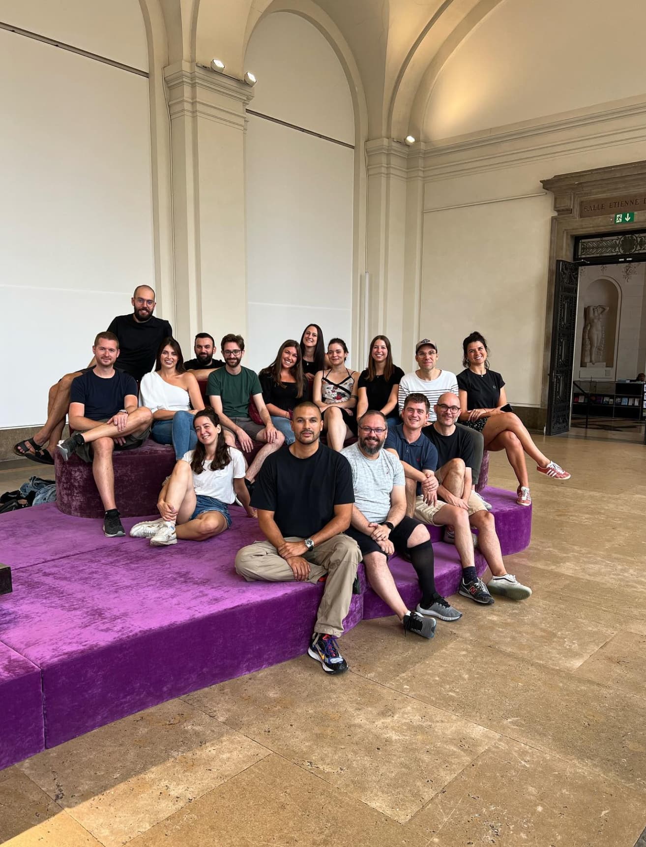 L'équipe Antistatique au musée